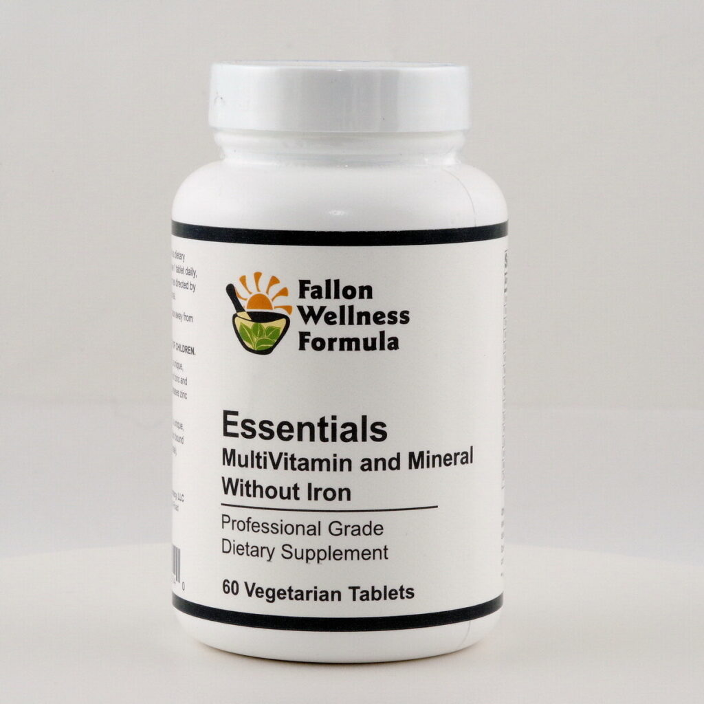 Essentials Multivitamin And Mineral Without Iron Fallon Wellness